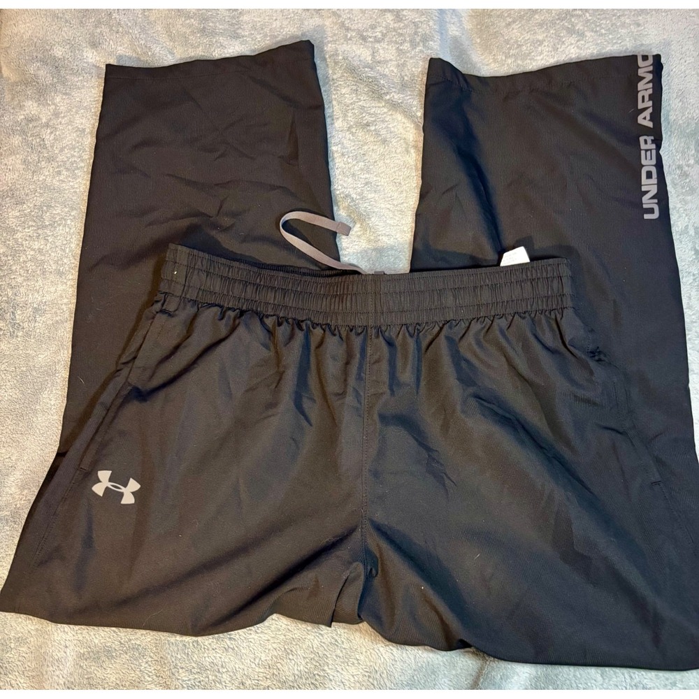 Under Armour Mens HeatGear Loose Fit Track Pants Black 1239481 Size Large